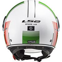 Casco LS2 Sphere Lux Of558 Firm blanco verde rojo - 4