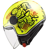 Ls2 Sphere Lux Of558 Skater Helmet Hv Yellow