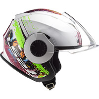 Casque LS2 Verso OF570 Spring blanc rose - 2