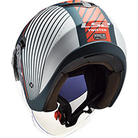 Ls2 Of573 Twister 2 Luna Helmet Matt Blue White - 3