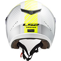 Ls2 Of573 Twister 2 Luna Helm weiß silber - 3