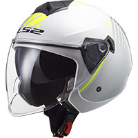 Ls2 Of573 Twister 2 Luna Helmet White Silver