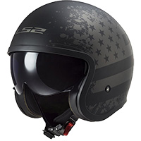 Casco Ls2 Of599 Spitfire 2 Black Flag Titanio