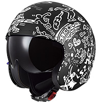 Casco Ls2 Of599 Spitfire 2 Tribal Nero Opaco