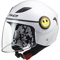 Casco Niño LS2 OF602 Funny Solid rojo