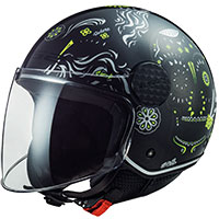 Ls2 Sphere Lux Of558 Maxca Helmet Black Yellow