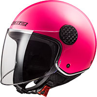 Ls2 Sphere Lux Of558 Solid Rosa Fluo