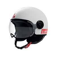 Casco Momodesign Fgtr Classic 2206 Mono Bianco Poppy Opaco