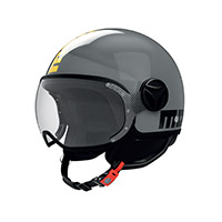 Casco MomoDesign FGTR Classic 2206 Twofold giallo