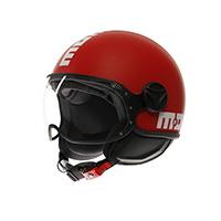 Casco Momodesign Fgtr Classic 2206 Candy Rosso Opaco