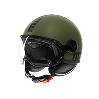 Casco Momodesign Fgtr Classic 2206 Mono Verde Opaco