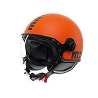 Casco Momodesign Fgtr Classic 2206 Mono Arancio Opaco