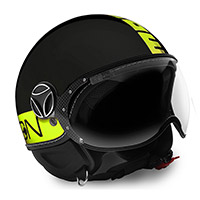 Casque Momo Design Fgtr Classic Jaune Fluo 21