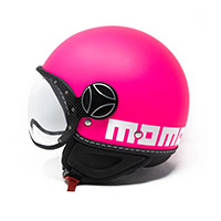 Momo Design Fgtr Classic Helmet Fucsia Metal Lady
