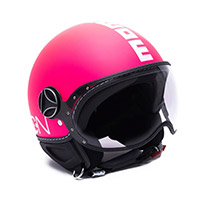 Momo Design Fgtr Classic Helmet Fucsia Metal Lady