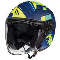 Mt Helmets Avenue Sv Sideway J0 bleu mat rouge
