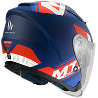 Mt Helmets Avenue Sv Sideway J0 bleu mat rouge - 3