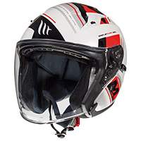 Mt Helmets Avenue Sv Sideway J0 bleu mat rouge