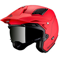Casco Mt Helmets District Sv Solid A5 Rosso Opaco