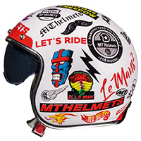 Mt Helmets Le Mans 2 Sv Anarchy A0 blanco - 2