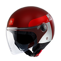 Mt Helmets Street S Inboard C5 Helmet Red Matt