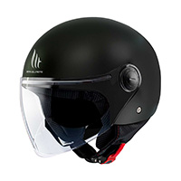 Mt Helmets Street S Solid A1 Helm schwarz glänzend