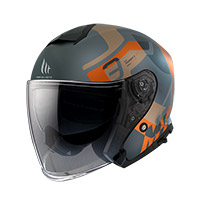 Casco Mt Helmets Thunder 3 Sv Jet Silton C4 Arancio