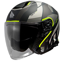 マウントヘルメットサンダー3 SvジェットボウA3ヘルメットイエロー