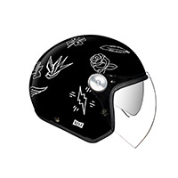 Nexx X.g30 Tattoo Helmet Black White - 3