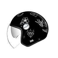 Nexx X.g30 Tattoo Helmet Black White