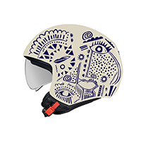 Nexx Y.10 Artville Helm schwarz weiß