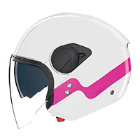 Nolan N20.2 Visor Zefiro Helmet White Fuchsia