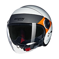 Casco Nolan N21 Visor 06 Onirico Bianco Arancio