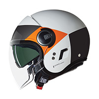 Casco Nolan N21 Visor 06 Onirico Bianco Arancio - img 2