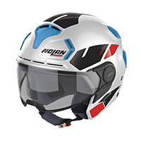 Casco Nolan N30-4 T Blazer blanco azul