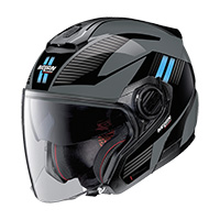 Casque Nolan N40.5 06 Crosswalk N-com Gris Sarcelle