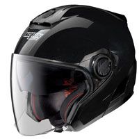 Nolan N40-5 Classic N-Com Open Face Motorcycle Helmet Jet Scooter Black White