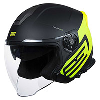 Casque Origine Palio 2.0 Scout Jaune Noir Mat