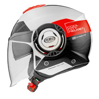 Casco Premier Cool Evo Ds 2 Bianco Rosso - img 2