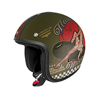 Casco Premier Jet Classic Pin Up Mili Bm