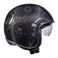 Premier Vintage Carbon NX Gold Chrome 22.06 Helm - 2