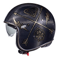 Premier Vintage Carbon Nx Gold Chromed 22.06 Helmet - 3
