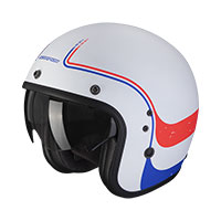 Casco Scorpion Belfast Evo Soul Bianco Blu Rosso