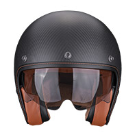 Scorpion Belfast Evo Carbon Solid Helmet Black Matt