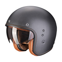 Scorpion Belfast Evo Carbon Solid Helmet Black Matt