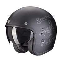 Casco Scorpion Belfast Evo Pique Nero Argento