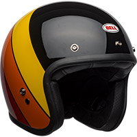 Casco Bell Custom 500 Rif Nero Giallo Arancio Rosso - img 2