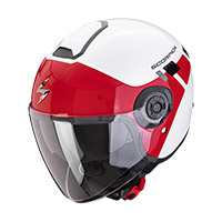 Scorpion Exo City 2 Mall Helmet White Red
