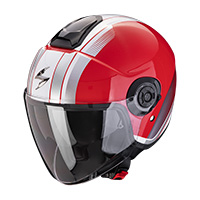 Casque Scorpion Exo City 2 Vel Rouge Blanc