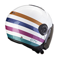 Scorpion Exo City 2 Bee Helmet White Green Gold - 3